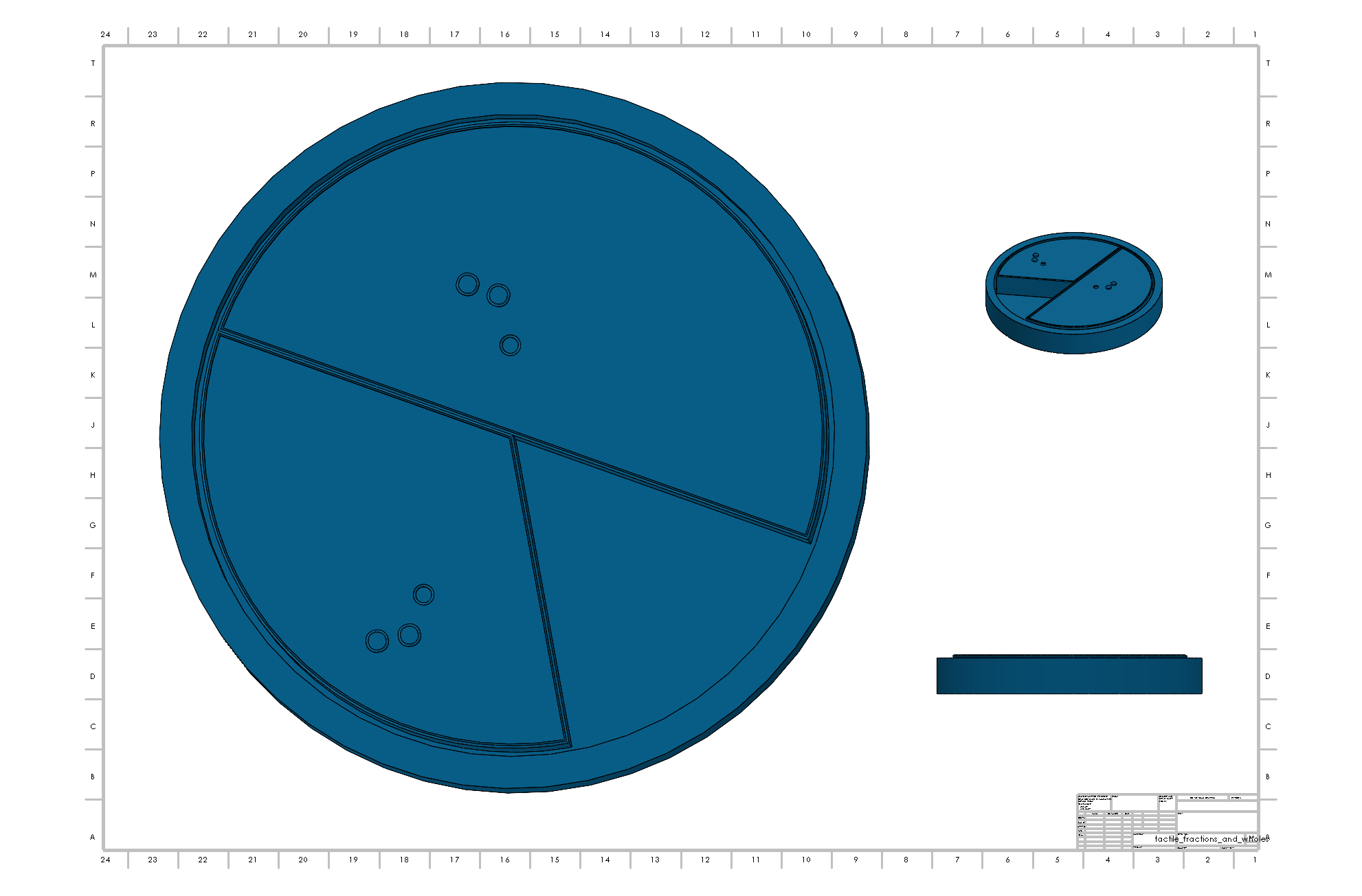 Tactile Fractions and Wholes